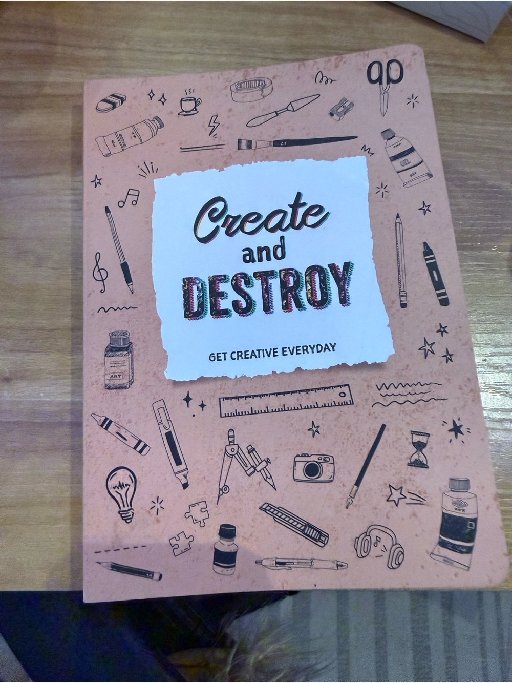 Create and Destroy Creative Notebook  Journal for Ideas